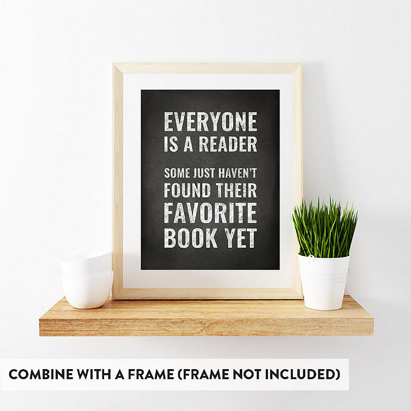 Library Wall Art Everyone Reader 8.5x11 Image
