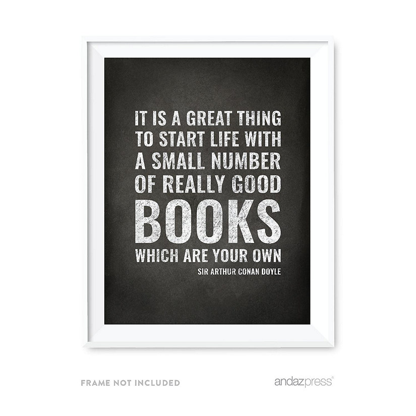 Library Wall Art Good Books 8.5x11 Image