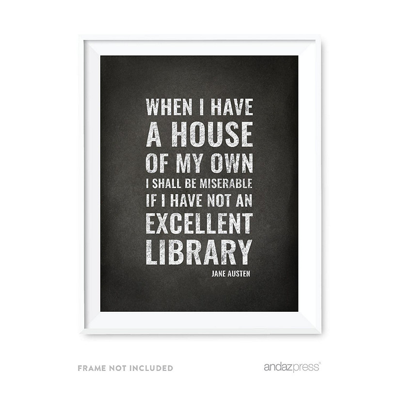 Library Wall Art Library Quote 8.5x11 Image