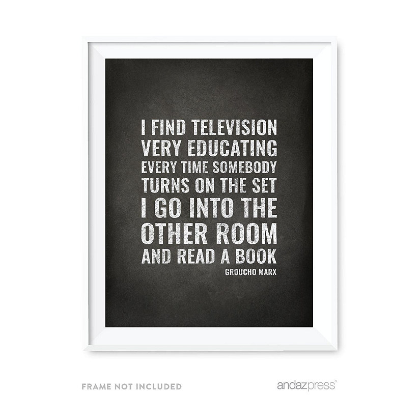 Library Wall Art Read Book Quote 8.5x11 Image