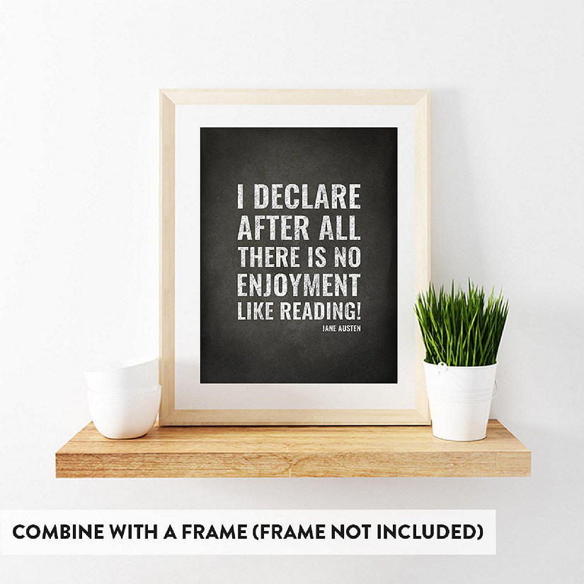 Library Wall Art Reading Joy 8.5x11 Image