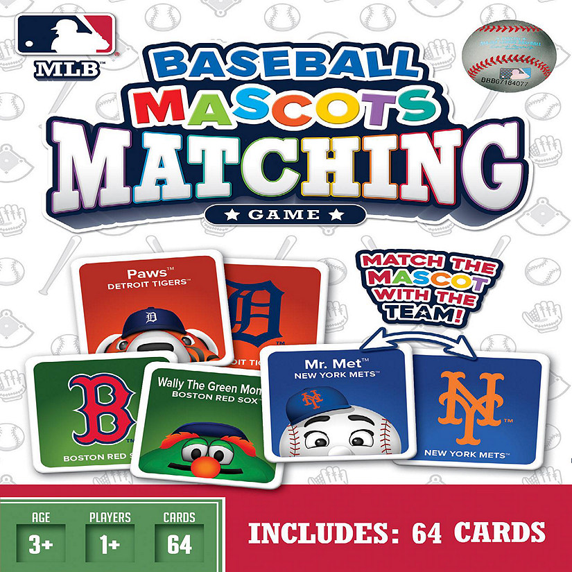 Licensed MLB League Matching Game - 32 Matching Pairs for Kids and Families Image