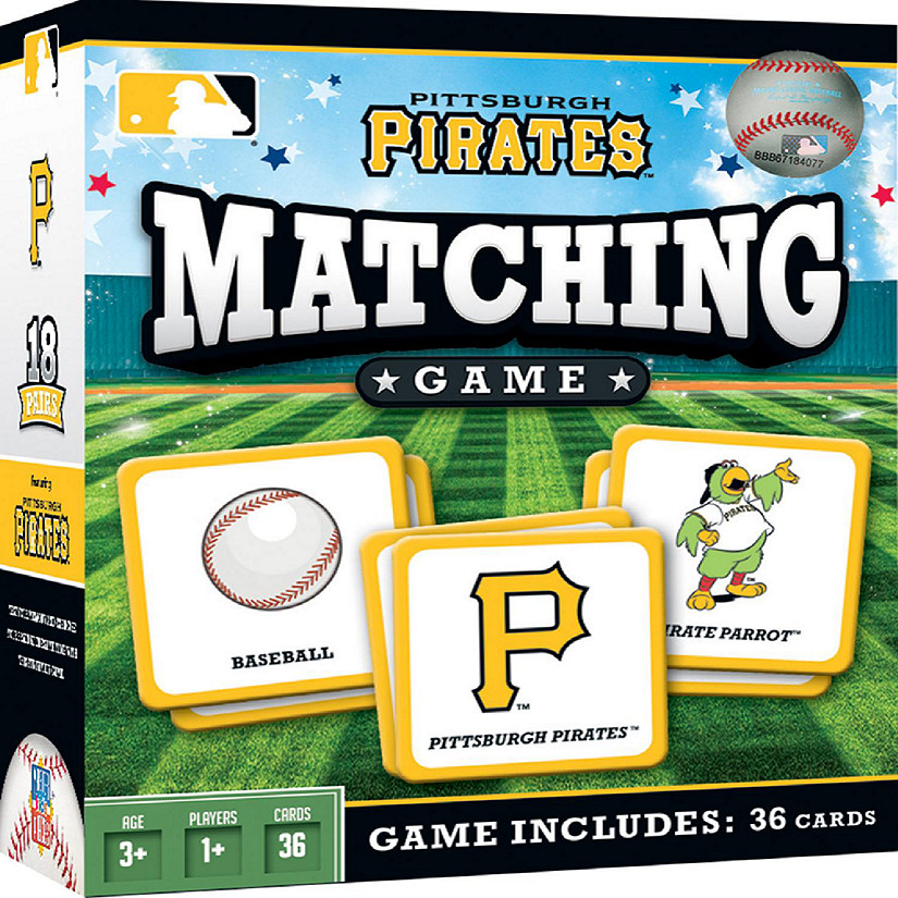 Licensed MLB Pittsburgh Pirates Matching Game for Kids and Families Image