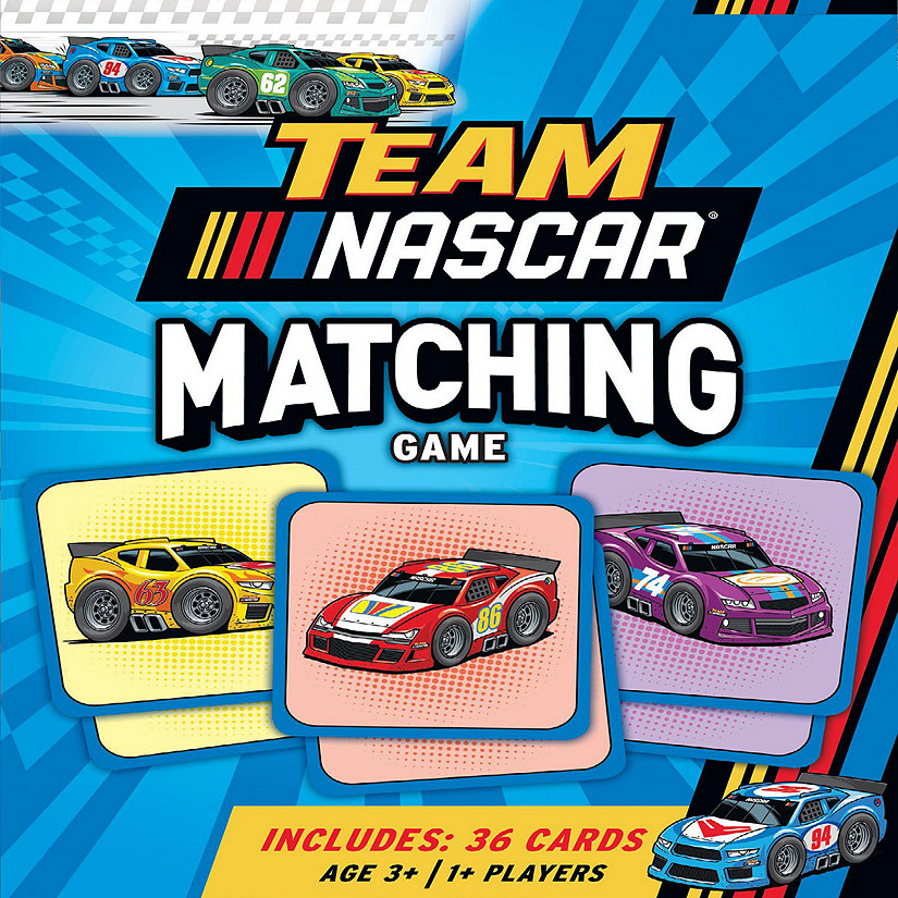 Licensed NASCAR Matching Game for Kids and Families Image