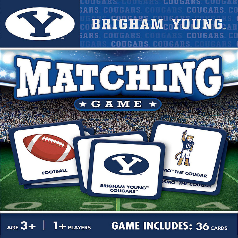 Licensed NCAA BYU Cougars Matching Game for Kids and Families Image