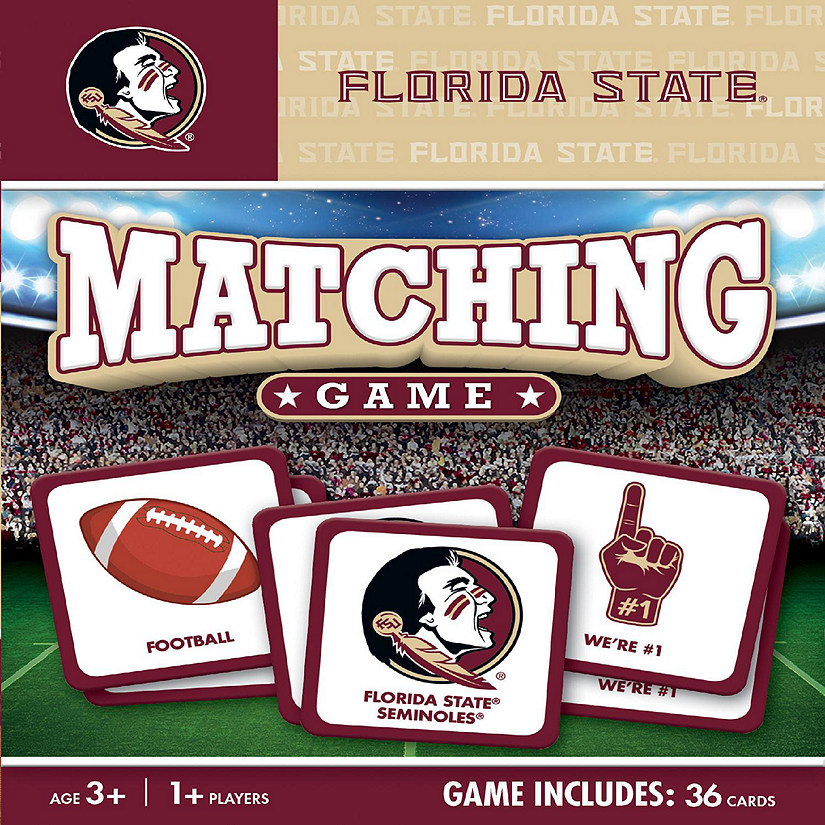 Licensed NCAA Florida State Seminoles Matching Game for Kids and Families Image