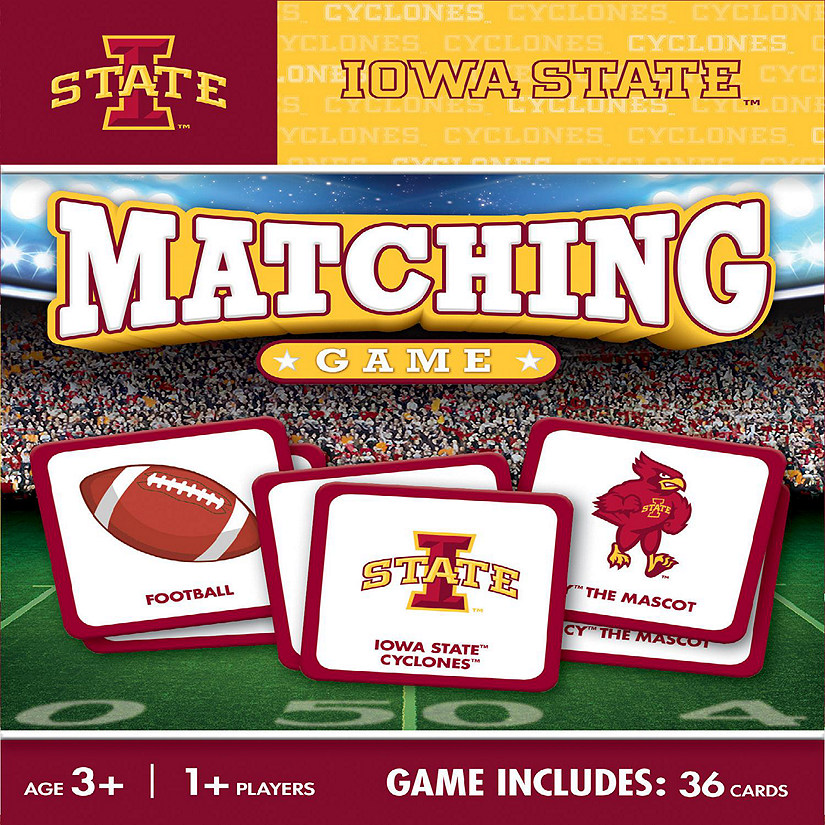Licensed NCAA Iowa State Cyclones Matching Game for Kids and Families Image