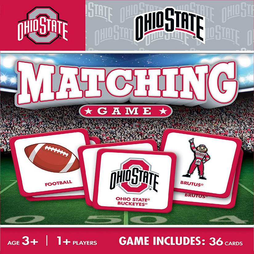 Licensed NCAA Ohio State Buckeyes Matching Game for Kids and Families Image