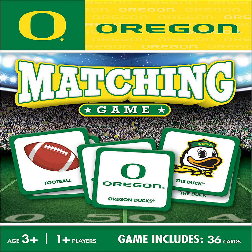 Licensed NCAA Oregon Ducks Matching Game for Kids and Families Image