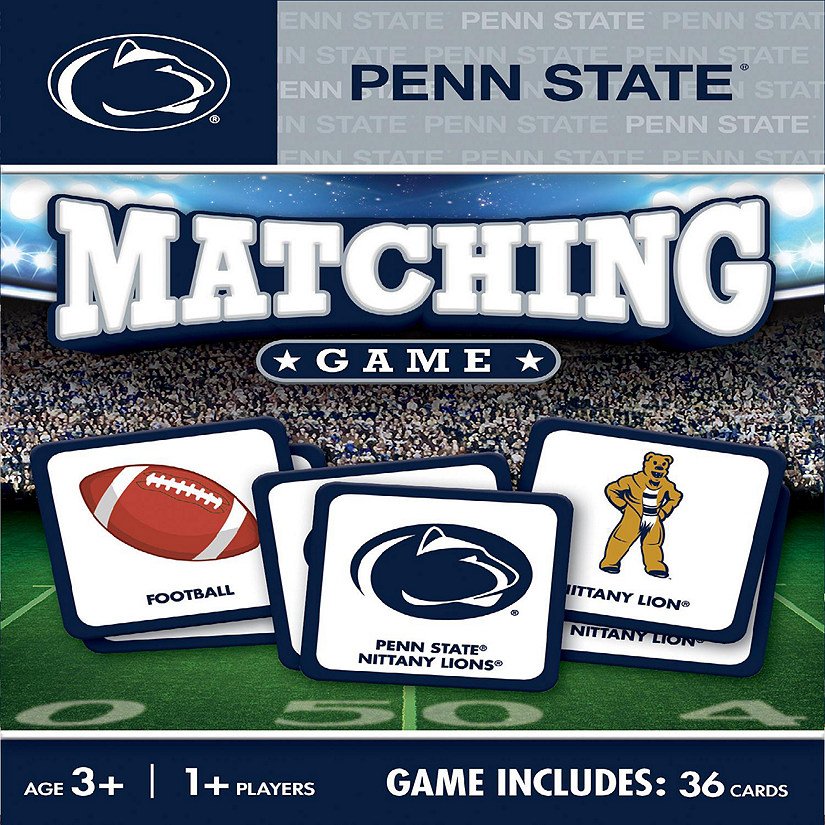 Licensed NCAA Penn State Nittany Lions Matching Game for Kids and Families Image