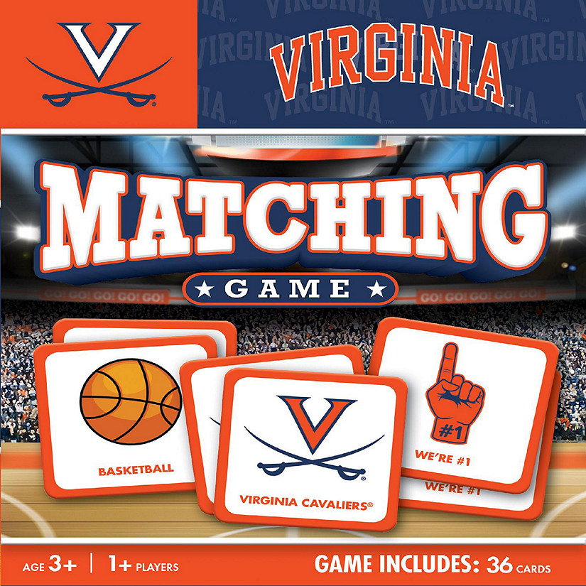 Licensed NCAA Virginia Cavaliers Matching Game for Kids and Families Image