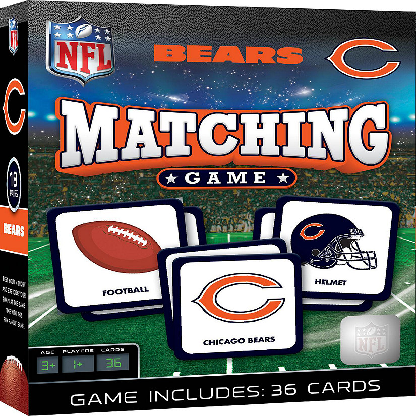 Licensed NFL Chicago Bears Matching Game for Kids and Families Image