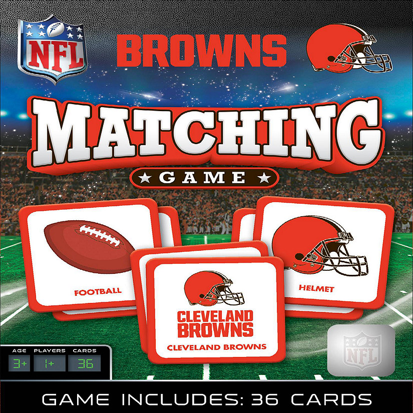 Licensed NFL Cleveland Browns Matching Game for Kids and Families Image