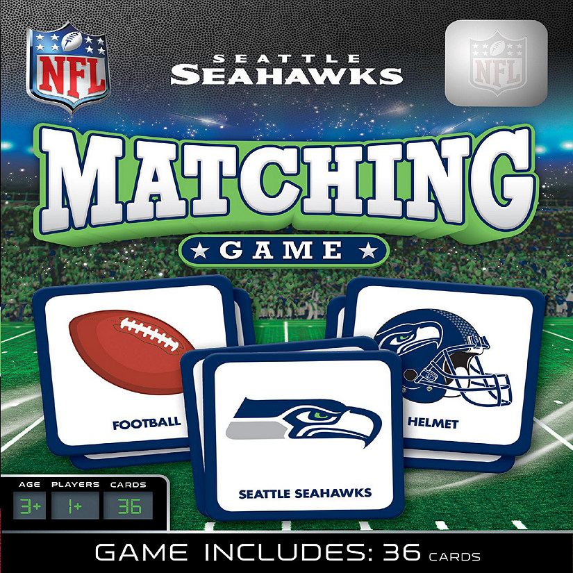 Licensed NFL Seattle Seahawks Matching Game for Kids and Families Image