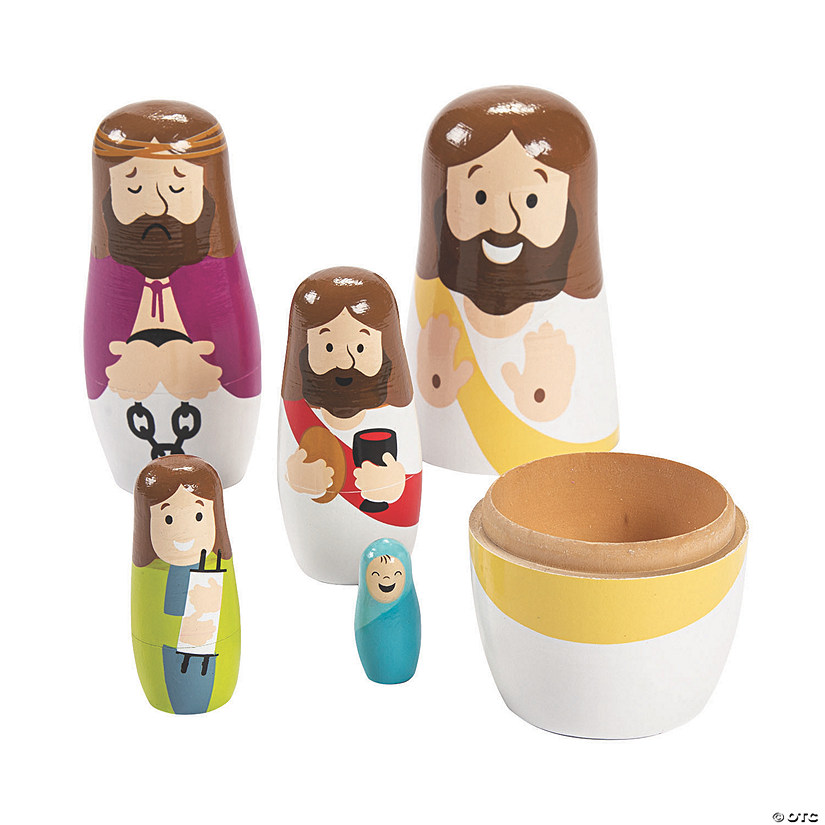 Life of Jesus Nesting Dolls - 5 Pc. Image