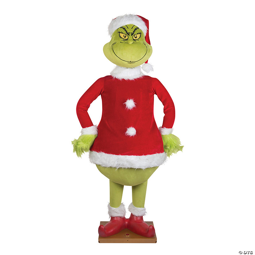 Life-Sized Animated Grinch Christmas D&#233;cor 68-inch Image