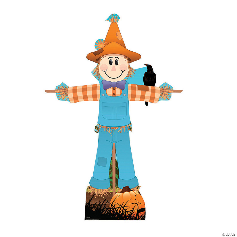 Life-Sized Male Scarecrow Cardboard Stand-Up Image