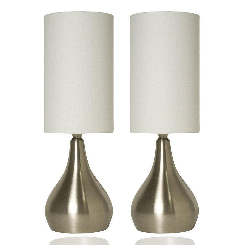 Light Accents - Touch Table Lamp 18 Inches Tall with 3-way Touch Dimmer Brushed Nickel Image