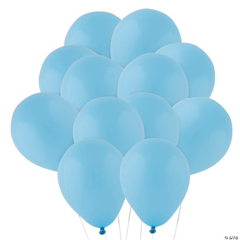 Light Blue 5" Latex Balloons - 24 Pc. Image