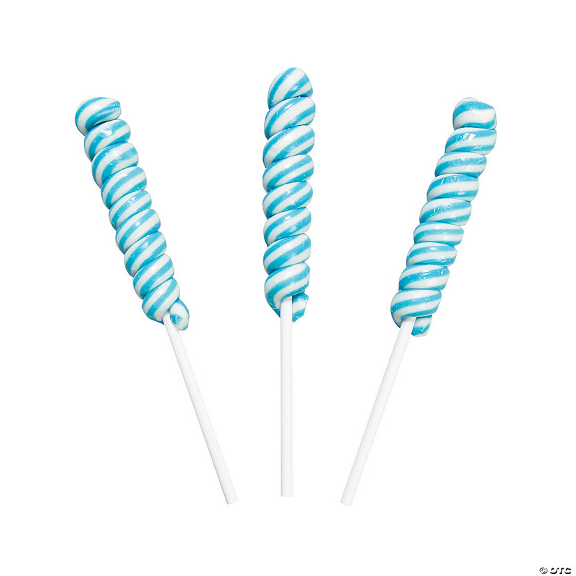 Light Blue Mini Twisty Lollipops Oriental Trading