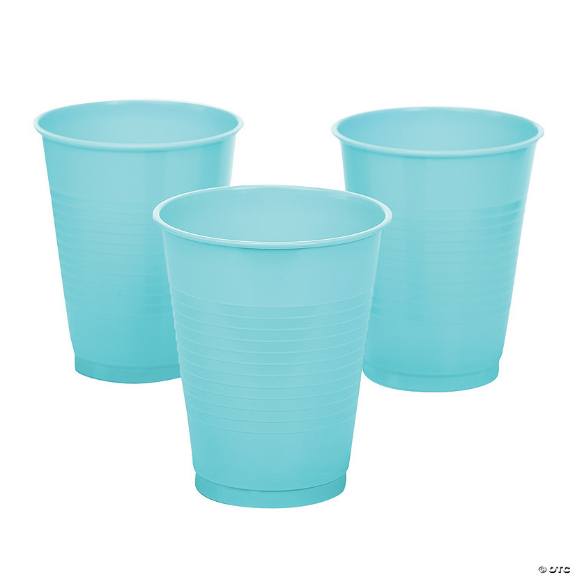 Light Blue Plastic Cups 20 Ct. Oriental Trading