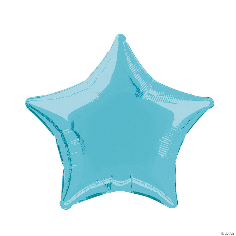 Light Blue Star 18" Mylar Balloon Image