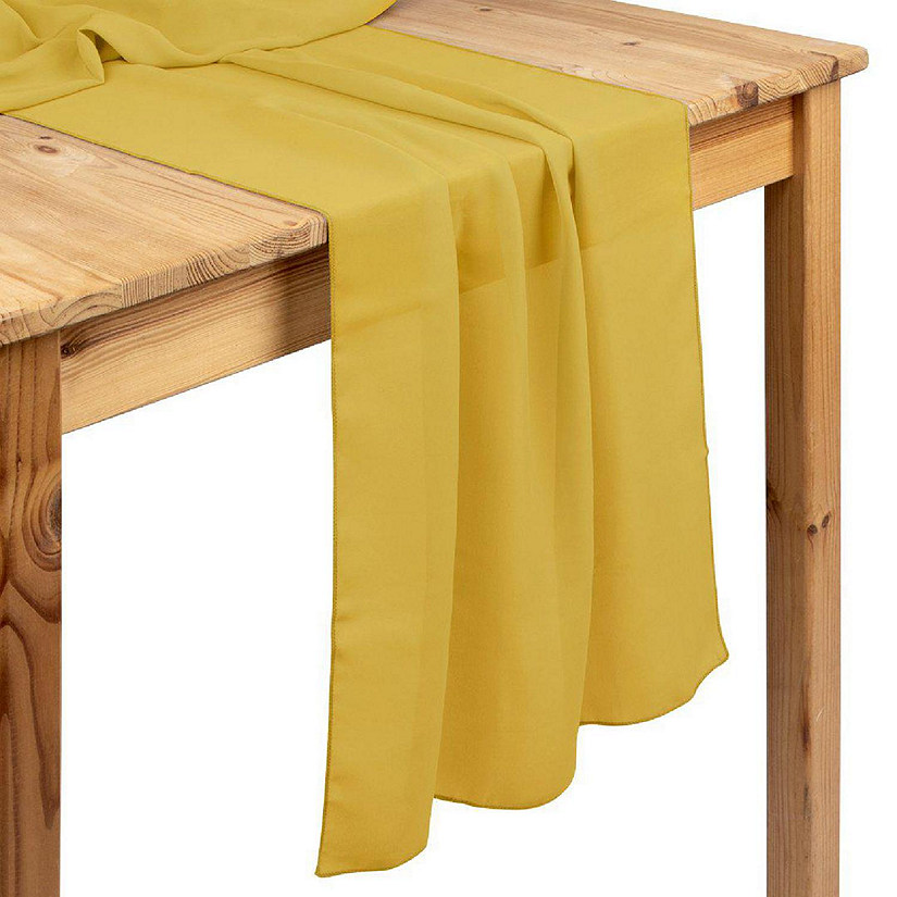 Light Pink Chiffon Table Runners Image