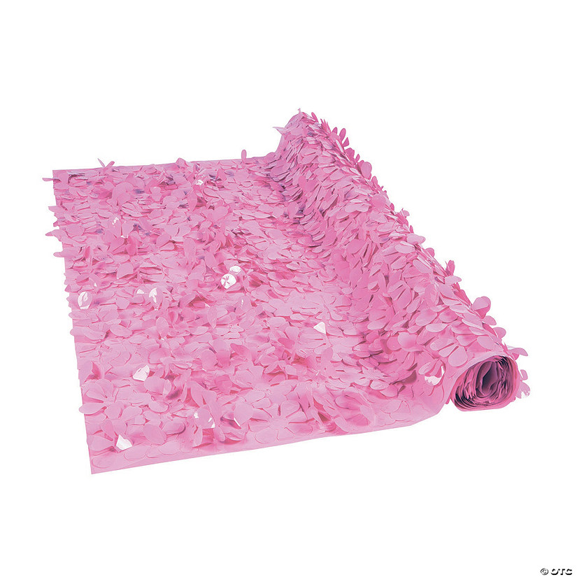 Light Pink Floral Sheeting Backdrop Image