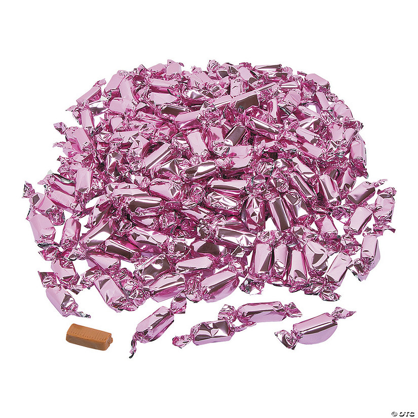 Light Pink Foil-Wrapped Caramels - 189 Pc. Image