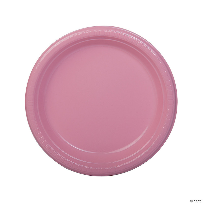 Light Pink Plastic Dinner Plates 20 Ct. Discontinued