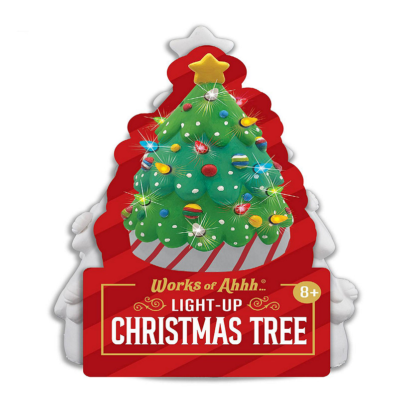 Light-Up Christmas Tree - 6" Plaster Paint Kit Image