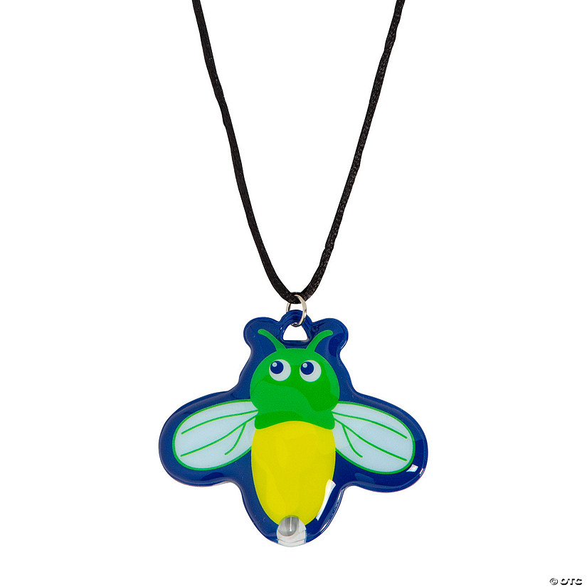 Light-Up Firefly Necklaces - 12 Pc. Image