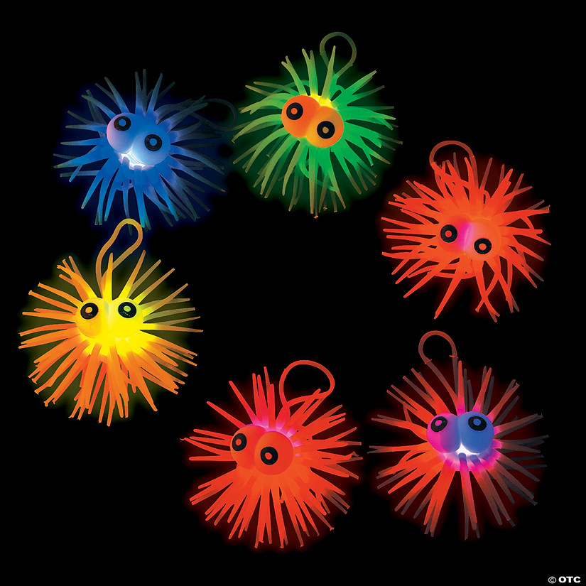 LightUp Hair Balls 12 Pc. Oriental Trading