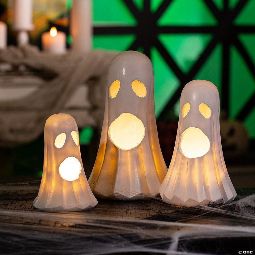 Light-Up Halloween Ghosts Tabletop Decoration Image
