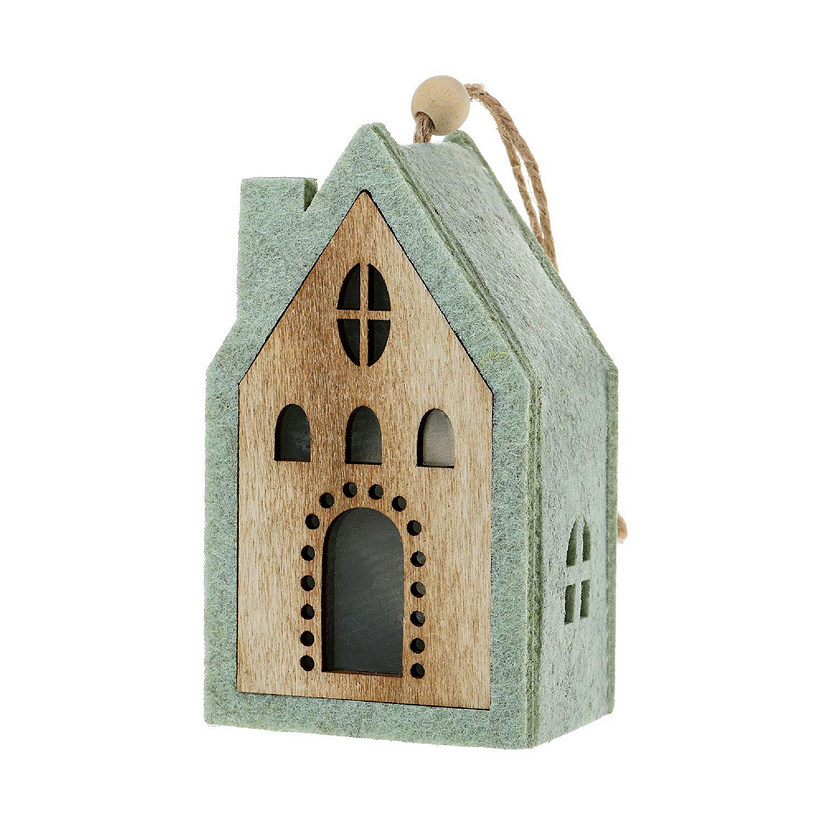 Light up House Ornament Image