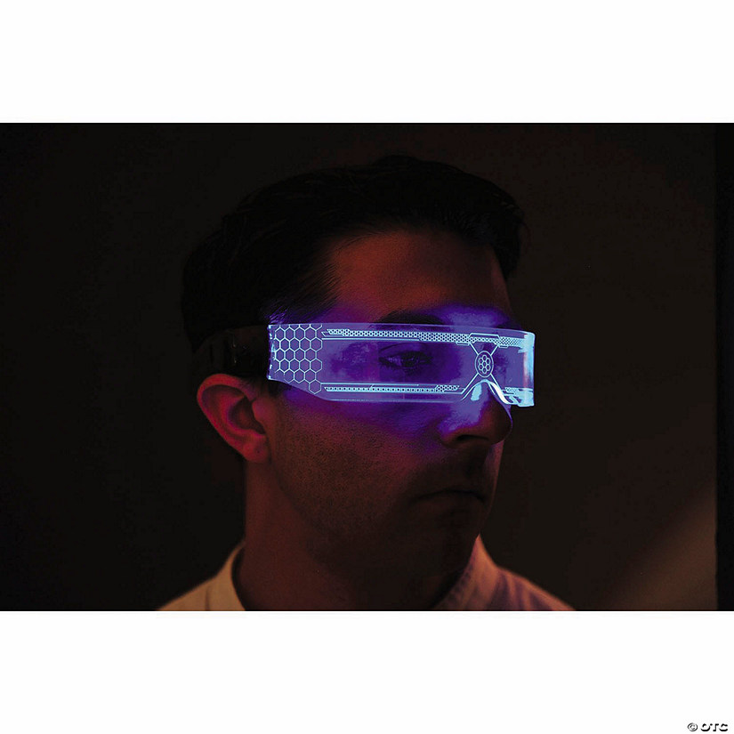 Light-Up LED Color-Changing Visor Costume Accessory Image