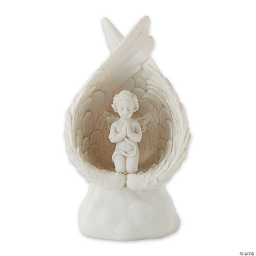 Light-Up Praying Angel Figurine 2.25X2.87X4.87" Image