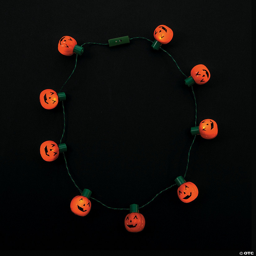 Light-Up Pumpkin Necklaces Image