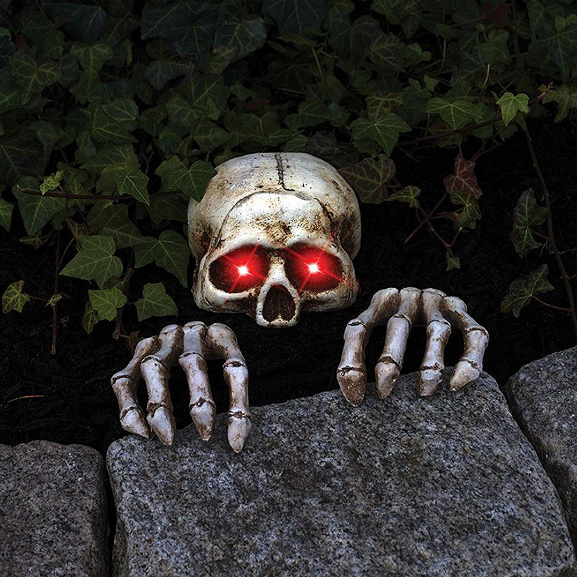 Light-Up Skele-Peeper Grave Breaker Halloween Decor Image