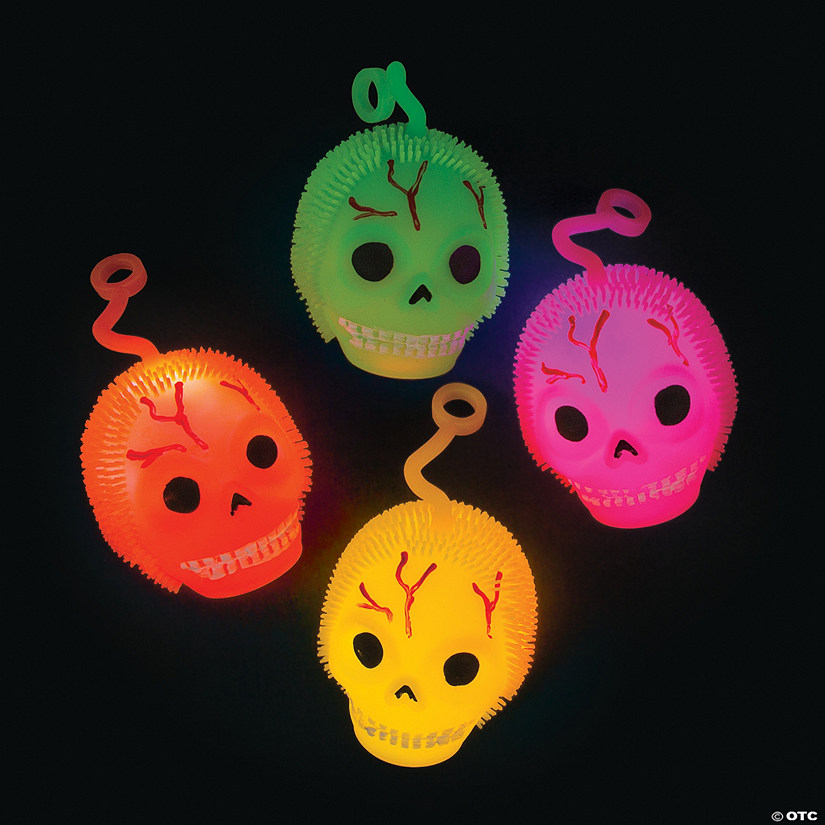Light-Up Skull Puffer Ball YoYos - 12 Pc. Image