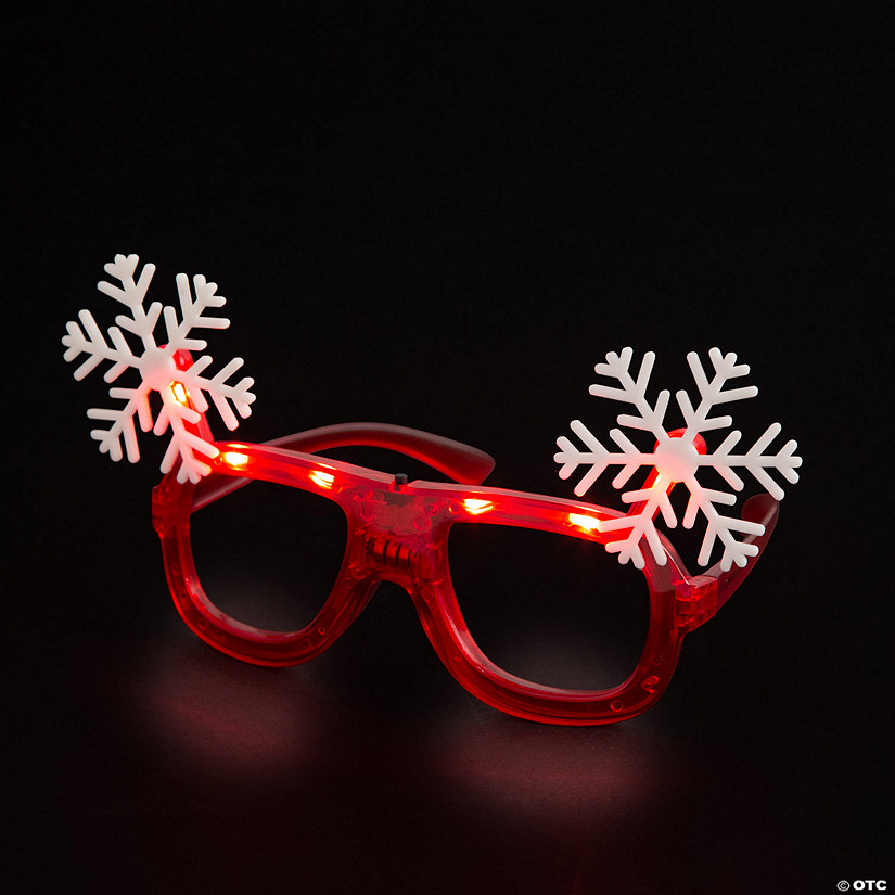 Light-Up Snowflake Glasses - 6 Pc. Image