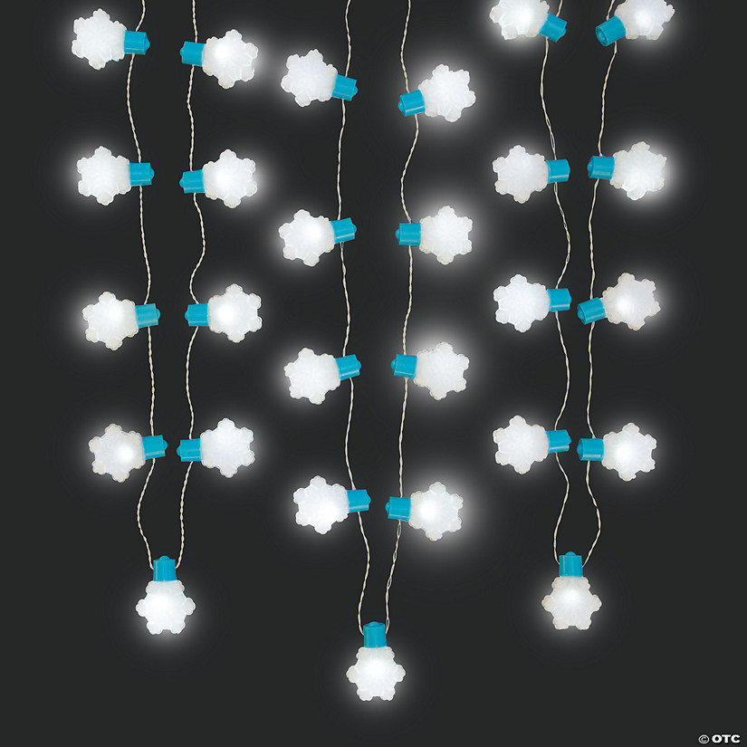 Light-Up Snowflake Necklaces - 6 Pc. Image