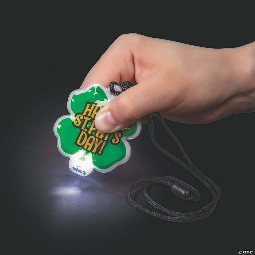 Light-Up St. Patrick&#8217;s Day Necklaces - 12 Pc. Image