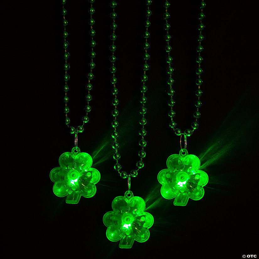 Paddys Day Light Up Shamrock Tie main image 0