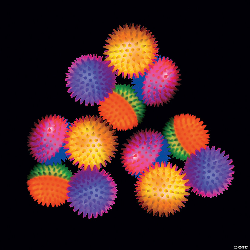 LightUp TwoTone Bouncy Ball Assortment 12 Pc. Oriental Trading