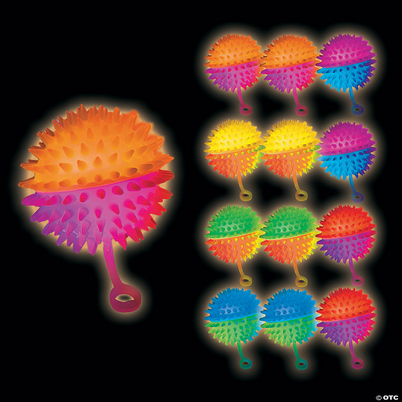 LightUp TwoTone Stretchy YoYos 12 Pc. Oriental Trading