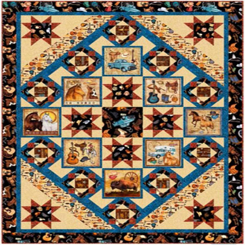 Lil Bit Country Quilt Kit 53' x71" by Quilting Treasures Image