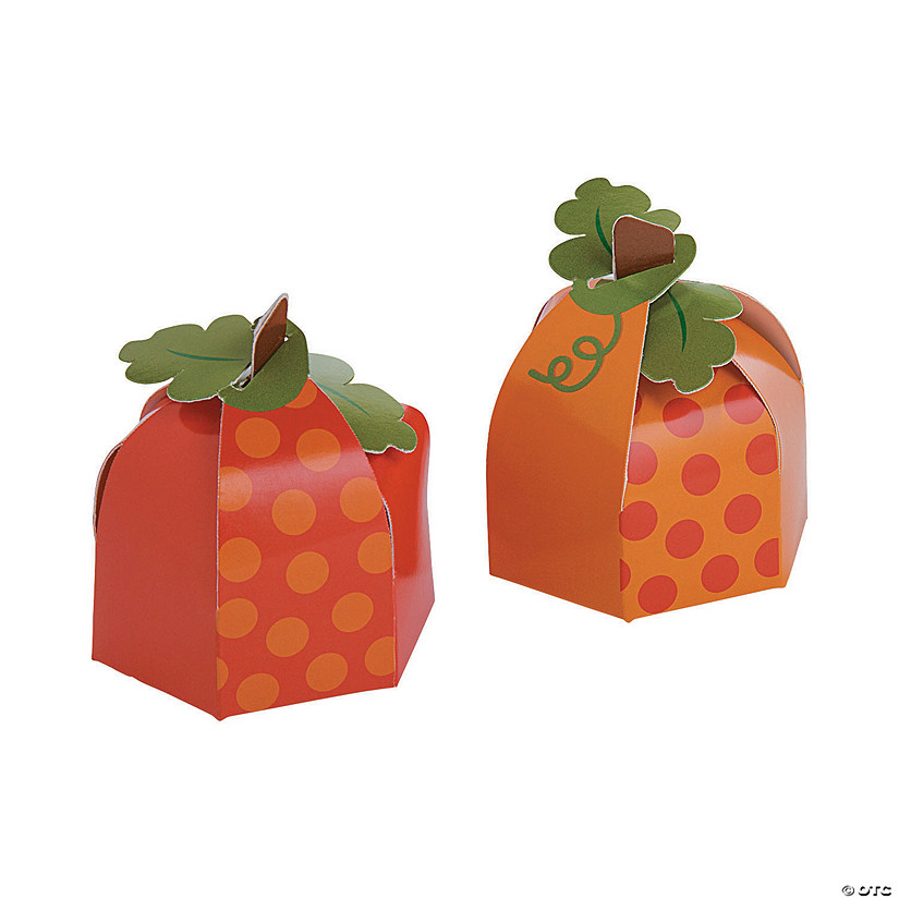 Lil&#8217; Pumpkin Party Favor Boxes - 12 Pc. Image