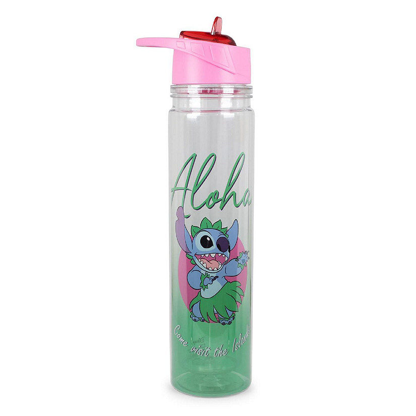 Lilo & Stitch 838122 25 oz Disney Hula Water Bottle with Silicone Handle