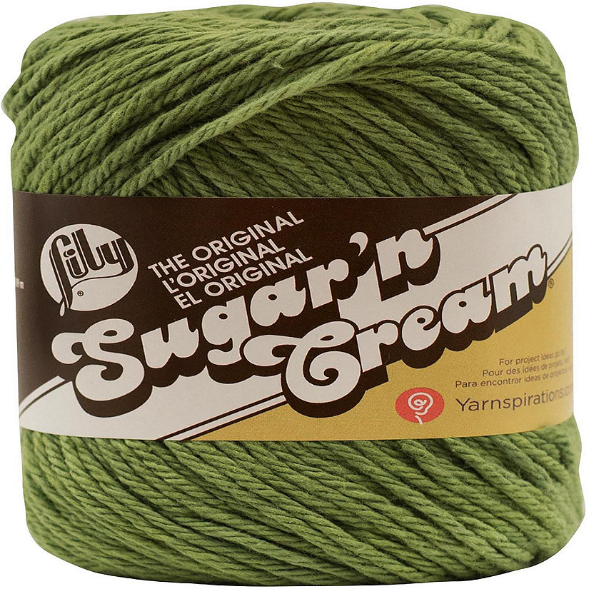 Lily Sugar'n Cream Yarn SolidsSage Green Oriental Trading